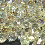 3 Gocce in Vetro Sfaccettato Champagne AB 8x6mm