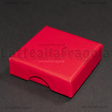 Astuccio in Cartone rigido Rosso 50x50x15mm