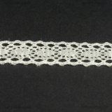 1.80Metri Nastro Merletto in Cotone Bianco 15mm