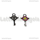 Charm Bacchetta di Sailor Moon in Acciaio Inox smaltato 16x10mm