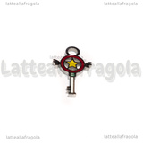 Charm Bacchetta di Sailor Moon in Acciaio Inox smaltato 16x10mm