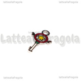 Charm Bacchetta di Sailor Moon in Acciaio Inox smaltato 16x10mm