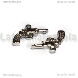 Ciondolo Pistola 3D in Acciaio Inox 22.5x17x2.5mm