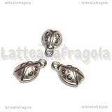 Ciondolo Coccinella 3D in Acciaio Inox 13.5x8.5x4mm
