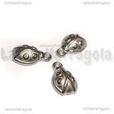 Ciondolo Coccinella 3D in Acciaio Inox 13.5x8.5x4mm