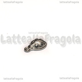 Ciondolo Coccinella 3D in Acciaio Inox 13.5x8.5x4mm