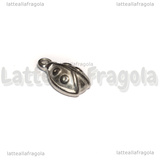 Ciondolo Coccinella 3D in Acciaio Inox 13.5x8.5x4mm