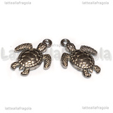 Ciondolo Tartaruga in Acciaio Inox 20.5x15x3.5mm