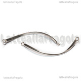 Connettore Curvo in Acciaio Inox 42x2x1mm
