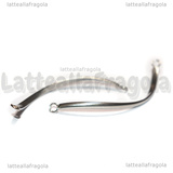 Connettore Curvo in Acciaio Inox 42x2x1mm