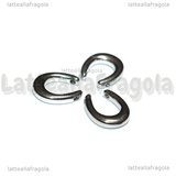 Ciondolo Ferro di Cavallo 3D in Acciaio Inox 13.7x16mm