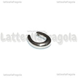 Ciondolo Ferro di Cavallo 3D in Acciaio Inox 13.7x16mm