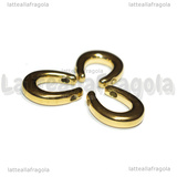 Ciondolo Ferro di Cavallo 3D in Acciaio Inox dorato 13.7x16mm