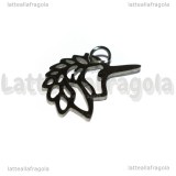 Ciondolo Unicorno in Acciaio Inox 22x16mm