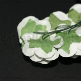 12 Rose Bianche in carta diametro 1cm