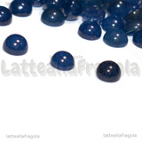 3 Cabochon in Giada Blu 4mm