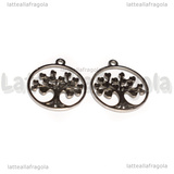 Ciondolo Albero della Vita in Acciaio Inox 16x22mm