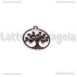Ciondolo Albero della Vita in Acciaio Inox 16x22mm
