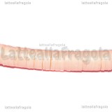 Perle Heishi Rosa Chiaro in pasta polimerica 6x1mm Filo 45cm