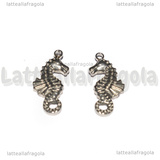 Ciondolo Cavalluccio Marino 3D in Acciaio Inox 22.5x10x2.7mm