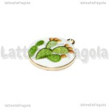 Ciondolo Cammeo Fico d'India in metallo dorato 20mm