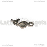 Ciondolo Cavalluccio Marino 3D in Acciaio Inox 22.5x10x2.7mm