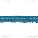 Perle Heishi Blu in pasta polimerica 6x1mm Filo 45cm