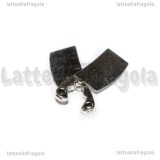 Ciondolo Mannaia in metallo argento antico 23.5x9mm
