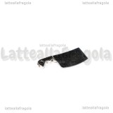 Ciondolo Mannaia in metallo argento antico 23.5x9mm