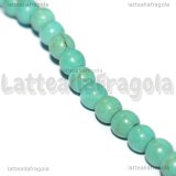 Perle in Pasta di Turchese 4mm filo 40cm