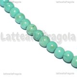 Perle in Pasta di Turchese 4mm filo 40cm