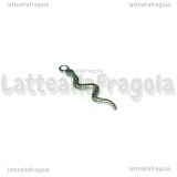 Ciondolo Serpente in Acciaio 28x6mm