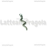 Ciondolo Serpente in Acciaio 28x6mm