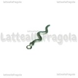 Ciondolo Serpente in Acciaio 28x6mm