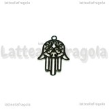 Ciondolo Mano di Fatima in Acciaio 21.5x14mm