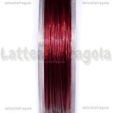 10 Metri Cavetto d'acciaio rivestito in nylon Rosso 0.38mm