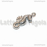 Ciondolo Cavalluccio Marino 3D in Acciaio Inox 31x16x6.5mm