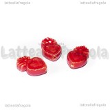 Ex Voto in Ceramica Rossa con foro passante 16x10mm