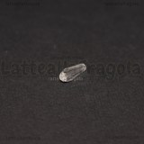 10 Gocce in vetro sfaccettato cristal con foro passante 14x10mm