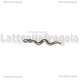 Ciondolo Serpente in Acciaio 28x6mm