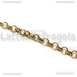 1 Metro Catena in Acciaio maglia tonda 5x1.5mm
