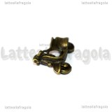 Ciondolo Vespa 3D in metallo color bronzo 23x17mm