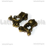 Ciondolo Vespa 3D in metallo color bronzo 23x17mm