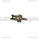 Ciondolo Tartaruga Filigranata in Acciaio Inox 19x14mm