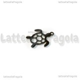 Ciondolo Tartaruga Filigranata in Acciaio Inox 19x14mm