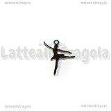 Ciondolo Ballerina in Acciaio Inox 17.5x13mm