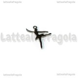Ciondolo Ballerina in Acciaio Inox 17.5x13mm