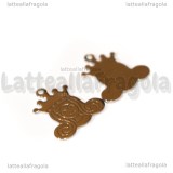 Ciondolo Principessa in Acciaio Inox 18x16mm