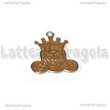 Ciondolo Principessa in Acciaio Inox 18x16mm