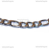 Bracciale in Acciaio Inox maglia Figaro 21cm
